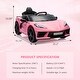 preview thumbnail 24 of 33, 12V Kids Ride on Car, Licensed Corvette Battery Powered Car, Toddles Electric Sports Car Toy with Remote Control