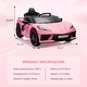 preview thumbnail 2 of 44, 12V Kids Ride on Car Licensed Corvette Battery Powered Car Toddles Electric Sports Car Toy
