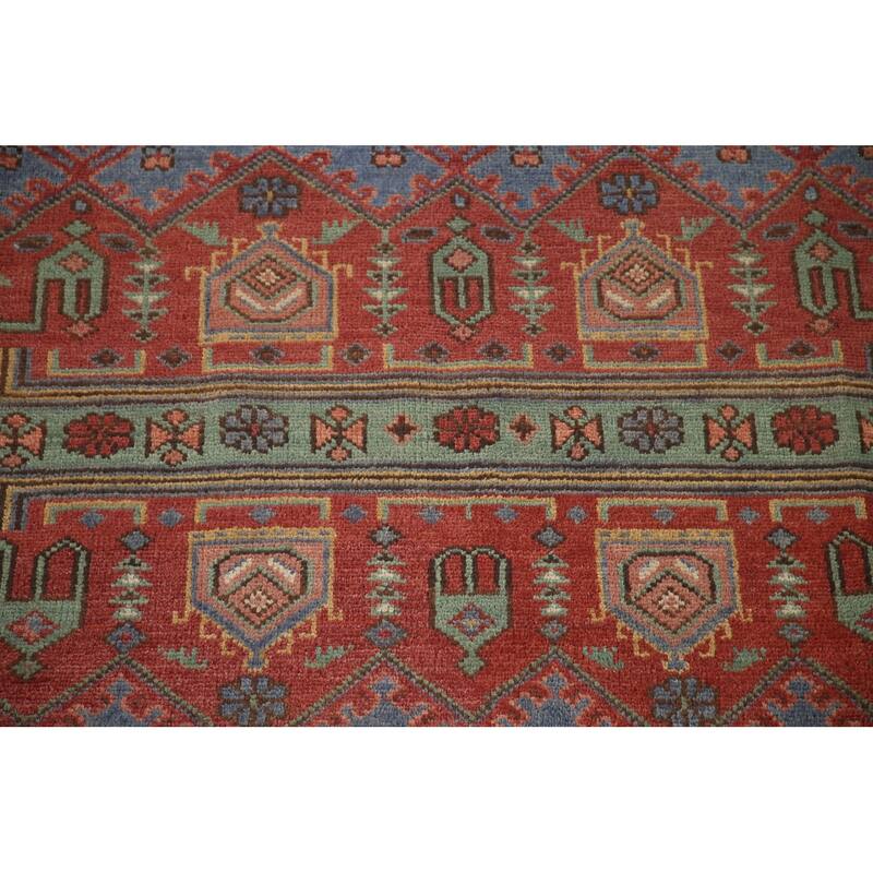 Traditional Sirjan Indian Area Rug Handmade Wool Carpet - 7'9"x 9'11"
