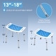preview thumbnail 4 of 7, Shower Chair, 6 Levels Height Adjustable, Safety Shower Stool with Non-Slip Seat Plate and Foot Pads, 400 LBS Weight Capacity