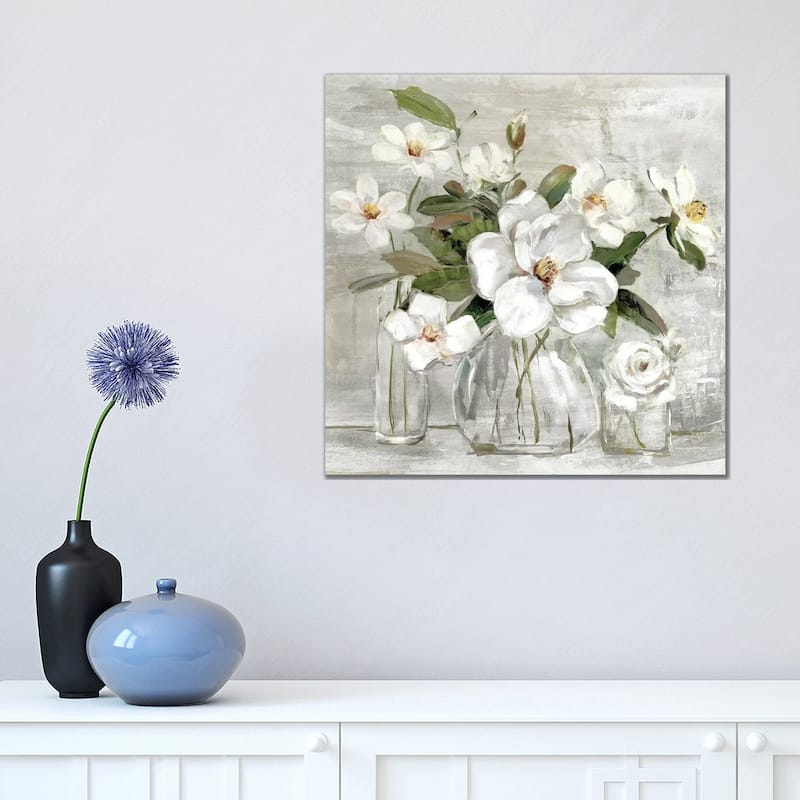 iCanvas "Romantic Magnolias" by Sally Swatland Canvas Print - 18x18x1.5