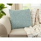preview thumbnail 22 of 29, Cotton Throw Pillow With Crochet Pom Pom Design And Down Filling Aqua