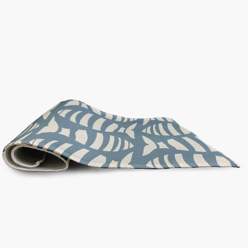 Swimming School Nautical Indoor/Outdoor Rug
