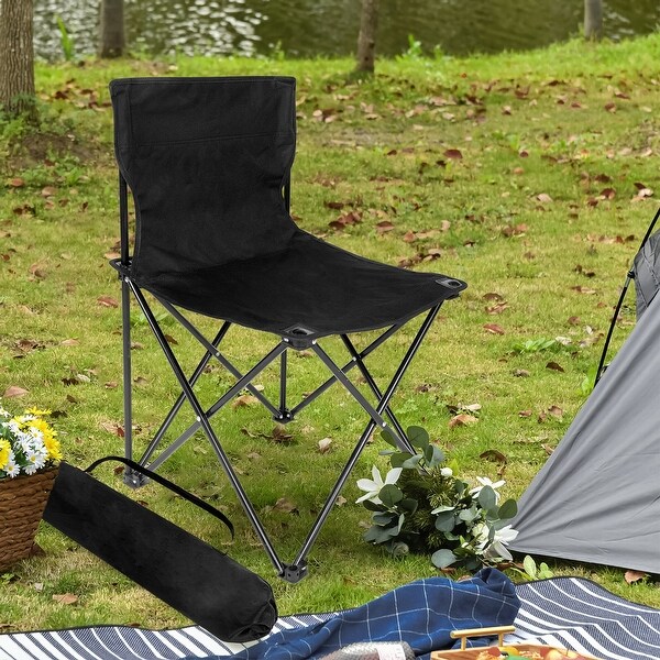 Armless camping chair sales