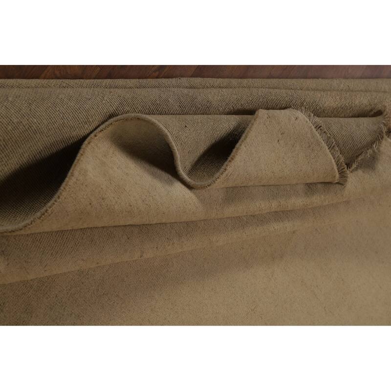 Solid Modern Gabbeh Oriental Area Rug Handmade Wool Carpet - 6'8" x 9'5"