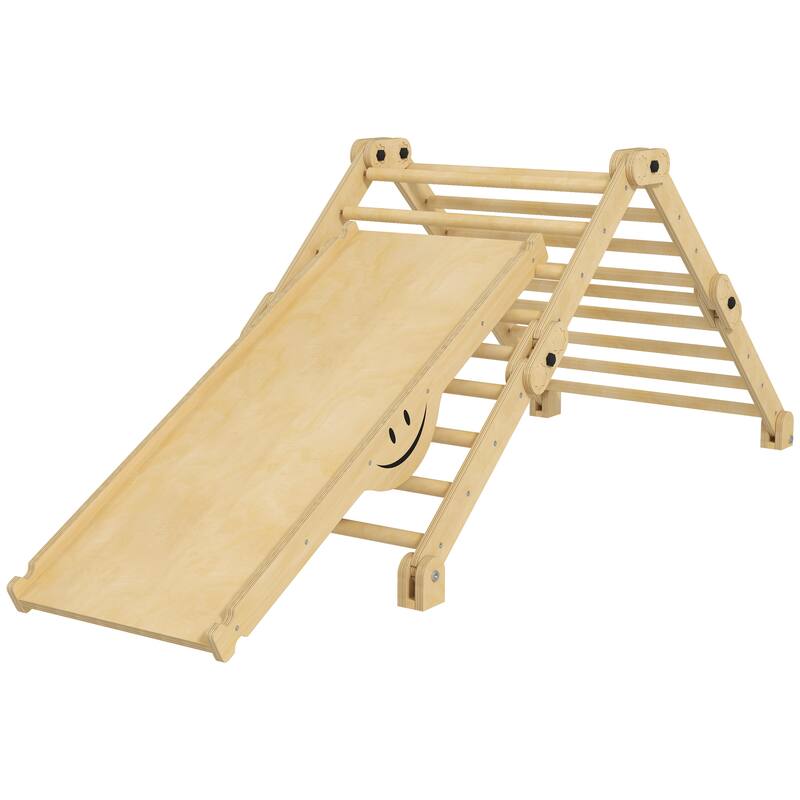 Toddler Climbing Toys, 4 in 1 Pikler Climbing Toys for Toddlers 18-48 Months, Inside Foldable Montessori Kids Climbing Toys