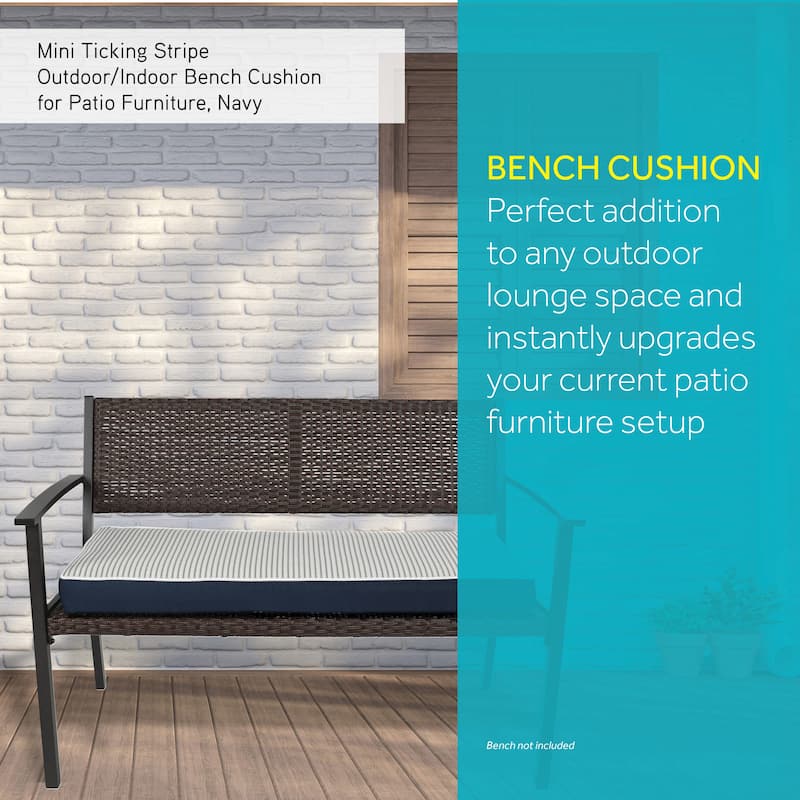 Outdoor/ Indoor Bench Cushion for Patio Furniture