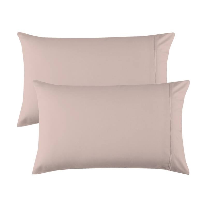 Purity Home Organic 100% Cotton Ultra-Light Percale Pillowcase Set