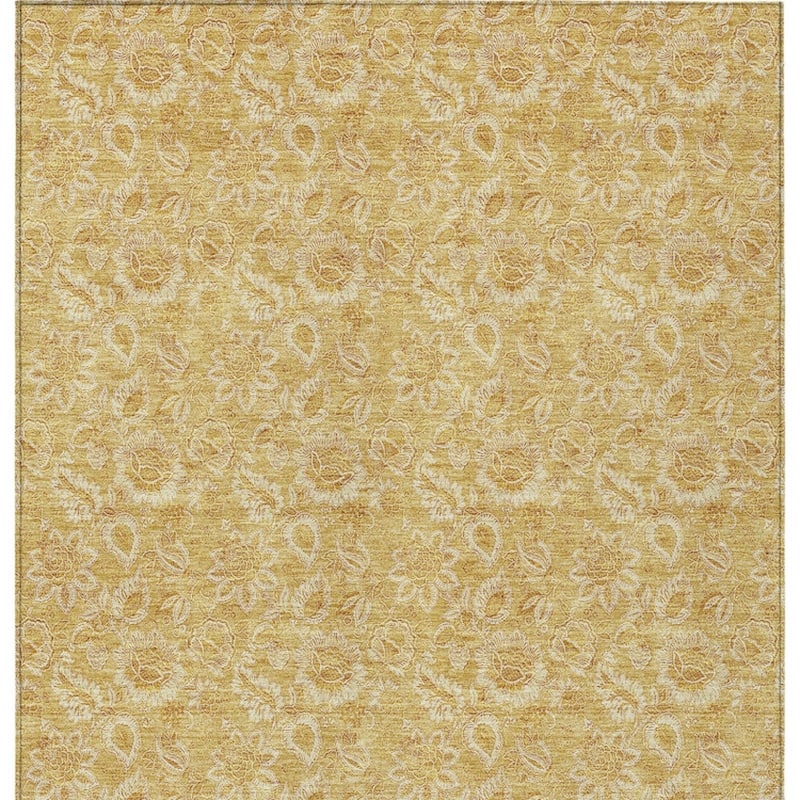 HomeRoots Floral Transitional Rectangle Outdoor Rug