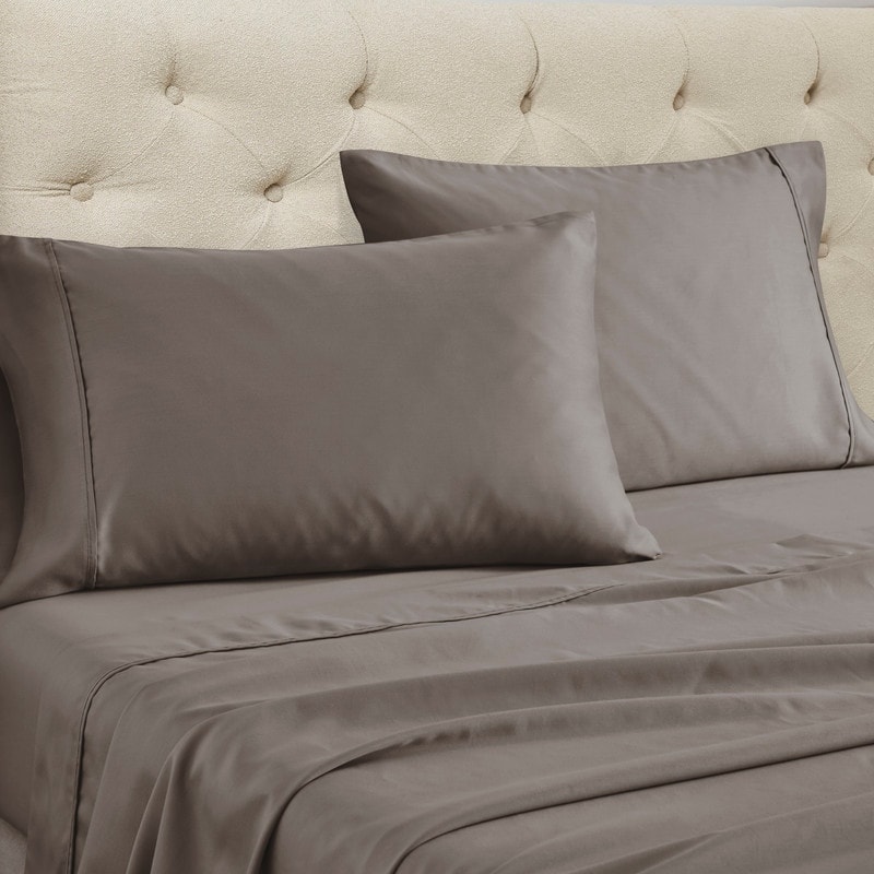 Superior Cotton Blend Solid Deep Pocket Bed Sheet Set