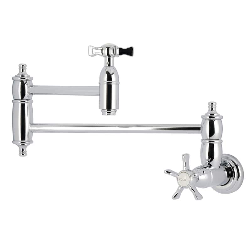 Kingston Brass KS310.NX Hamilton 3.8 GPM Wall Mounted Single Hole Pot - Polished Chrome