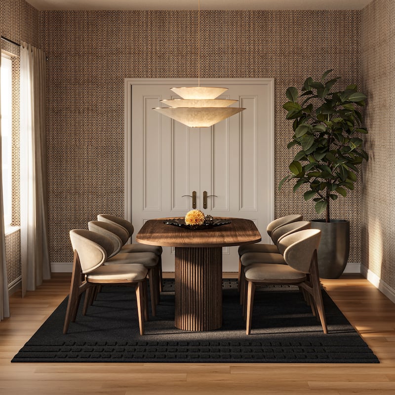 Carmeon Hamilton Barron Solid Bohemian Wool Rug