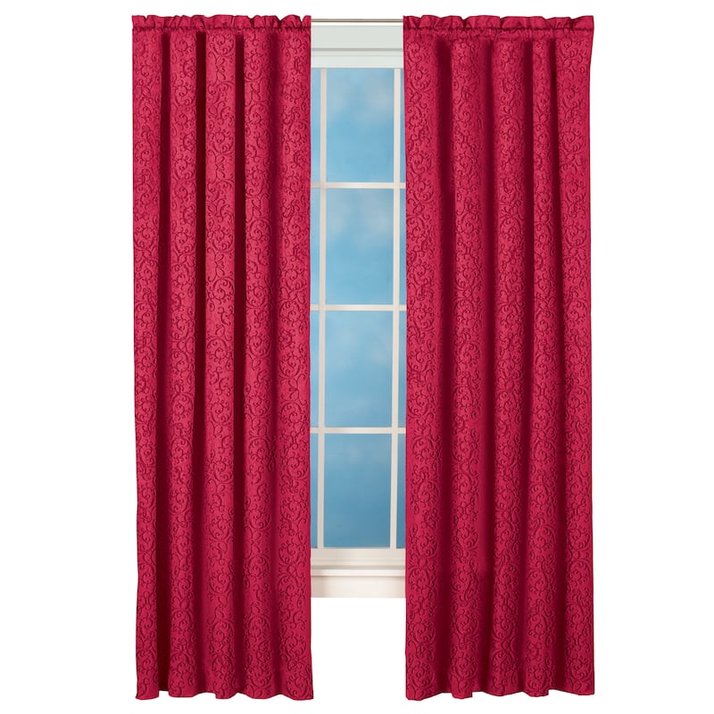 Scroll Insulated Sheen Curtain Panel