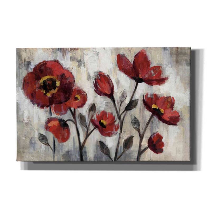 Epic Graffiti 'Floral Simplicity' by Silvia Vassileva, Canvas Wall Art - 40x26