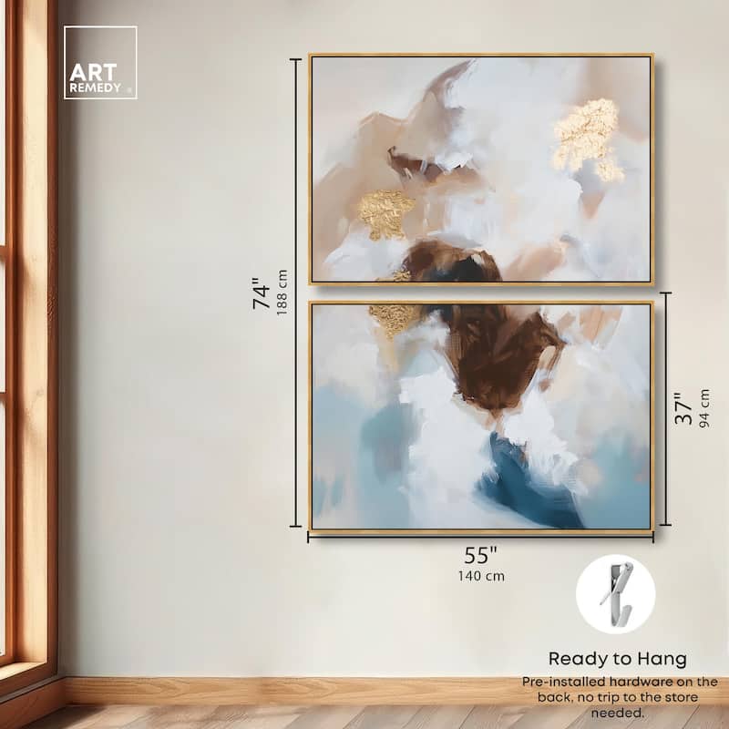 Earth's Palette I Canvas Set of 2 by Art Remedy