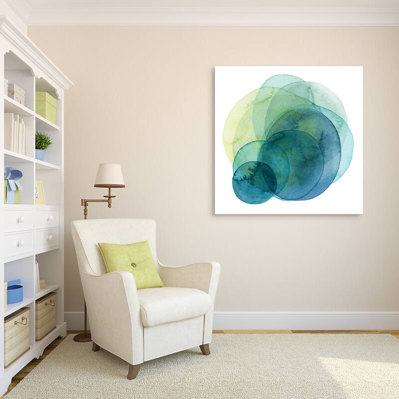 Empire Art"Evolving Planets I" Frameless Tempered Art Glass Wall Art