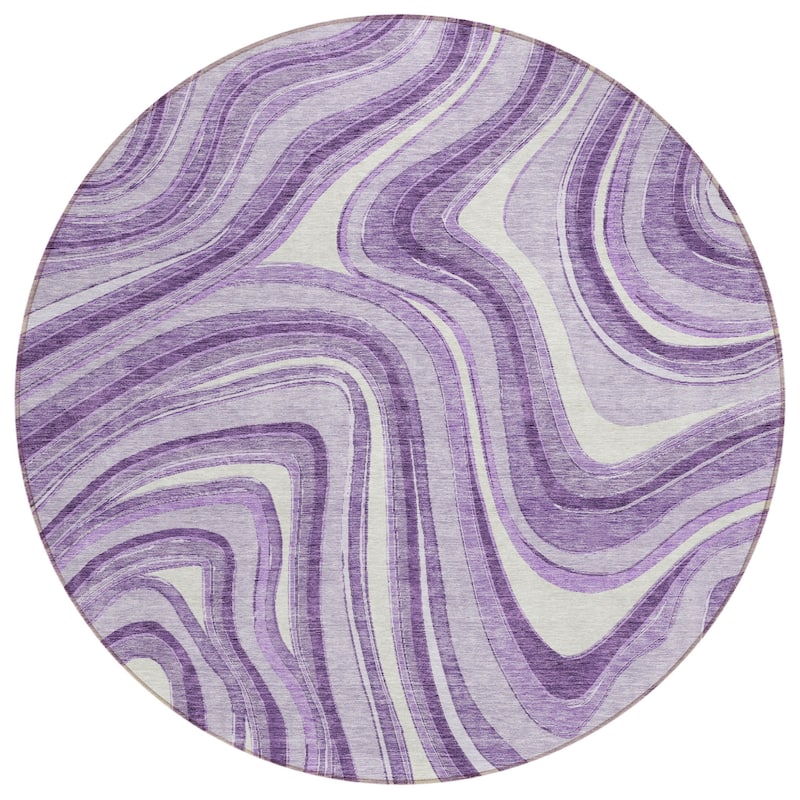 HomeRoots Abstract Transitional Rectangle Outdoor Rug