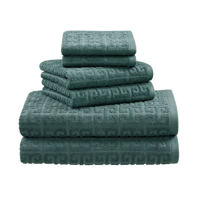 Martex Terra Towel Set Soft and Absorbent 6-Piece - Blue