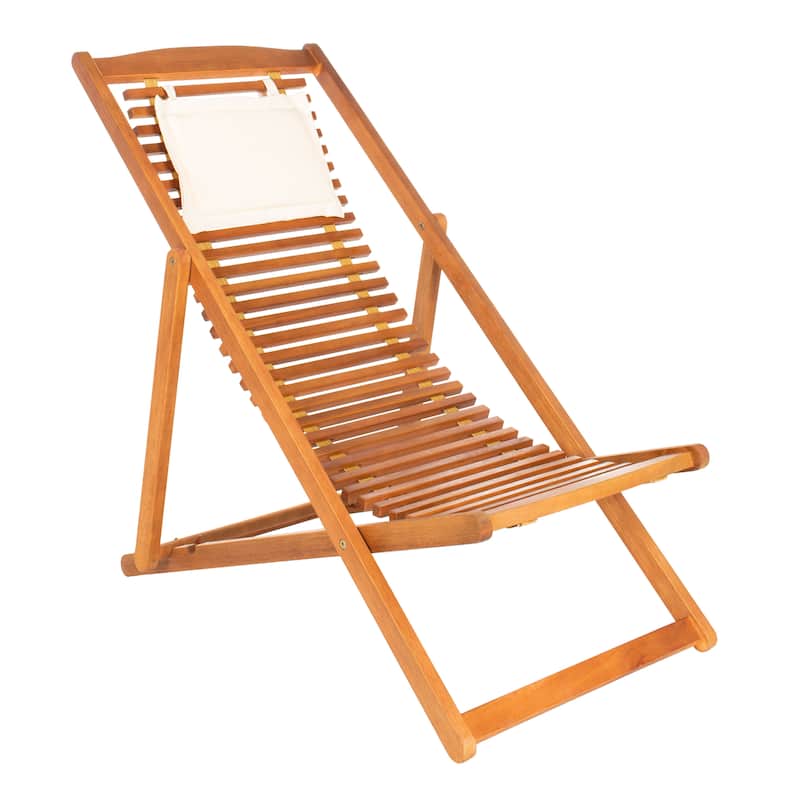 SAFAVIEH Outdoor Makena Relax Chair with Pillow (Set of 2) - 24W x 39D x 38H