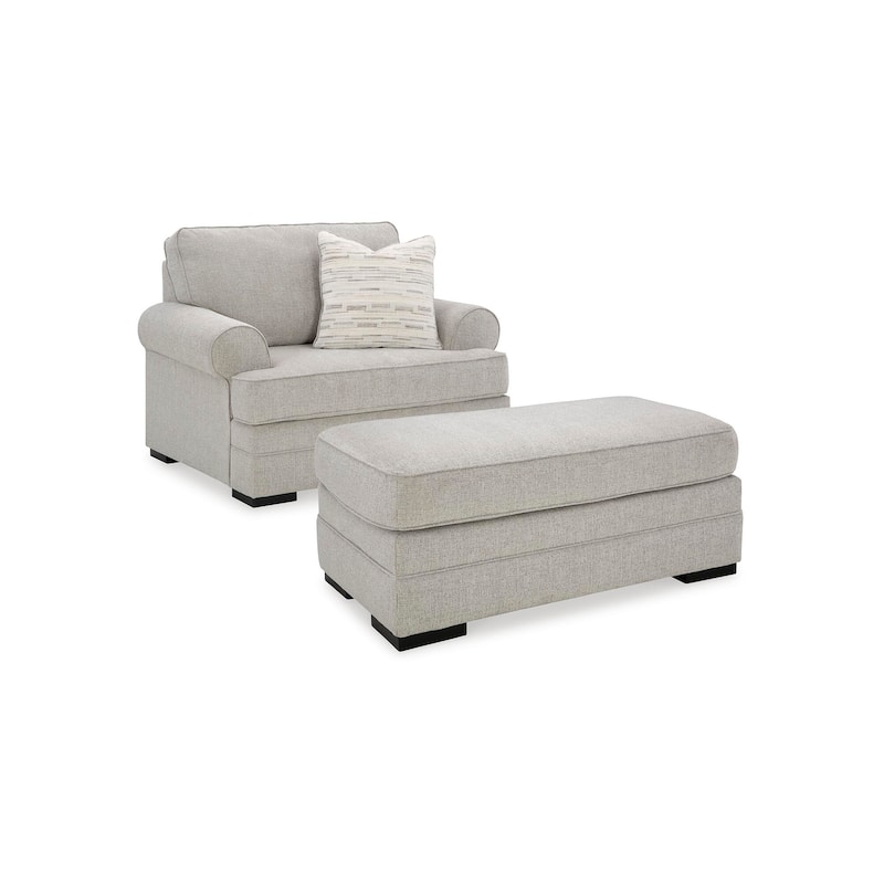 Signature Design by Ashley Eastonbridge Gray 2-Piece Upholstery Package - 53"W x 40"D x 39"H