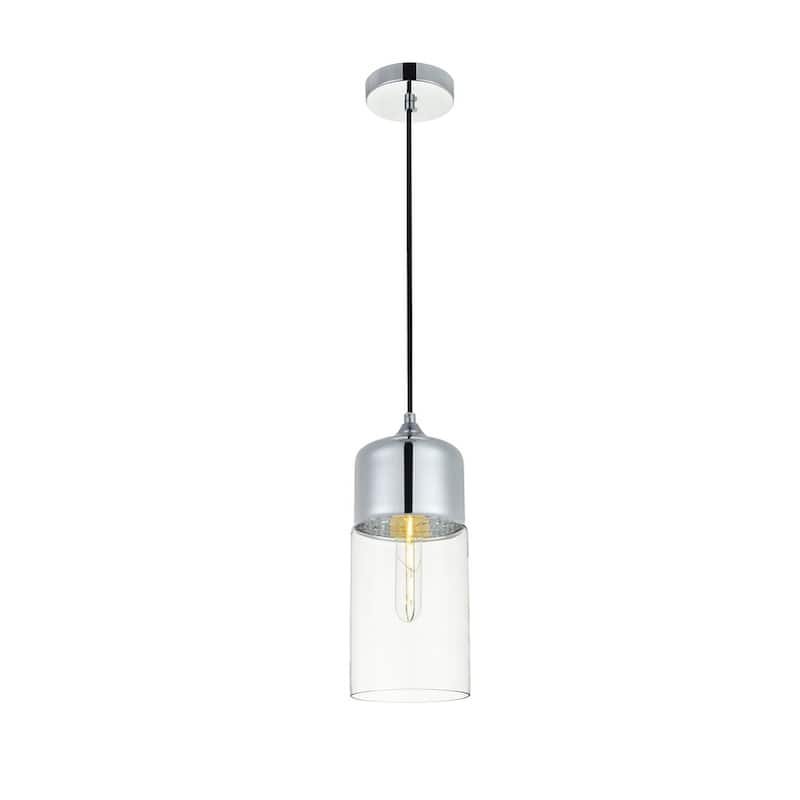 1-Light Pendant with 5 inch Clear Glass