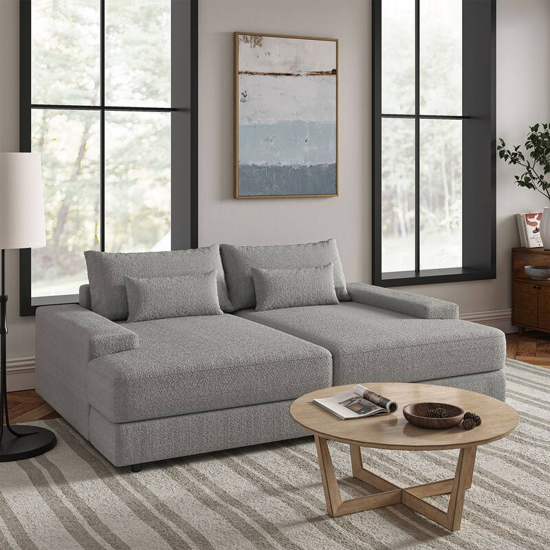 Conradus Modren Oversize 57" Deep Square Arm Sofa by HULALA HOME