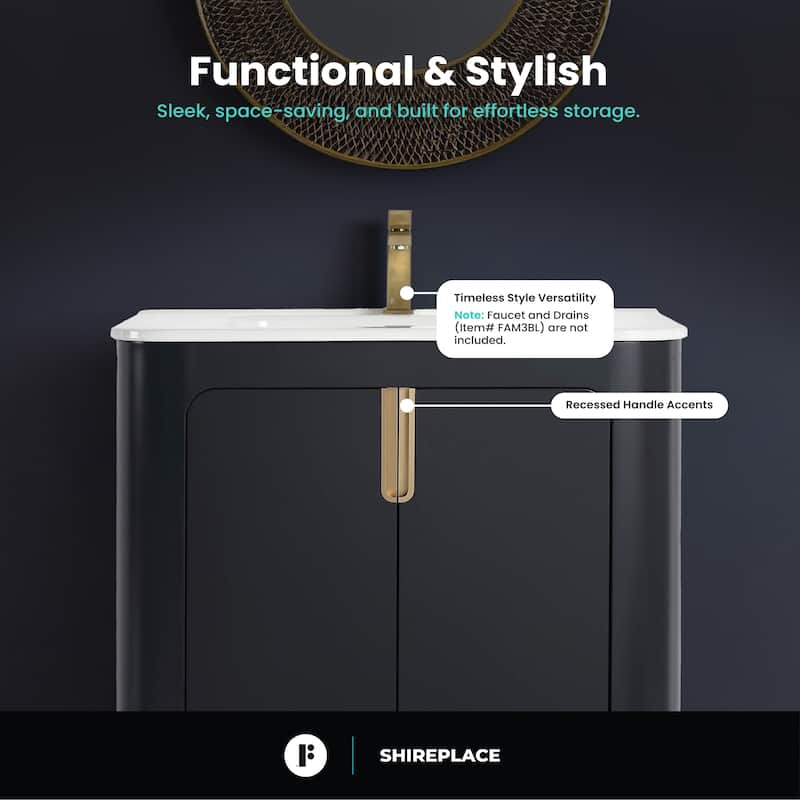 Fine Fixtures Shireplace Bathroom Vanity with Sink