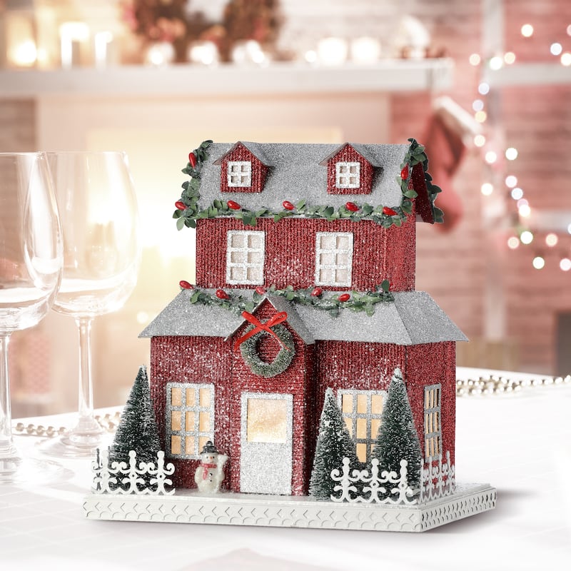 10.5" LED Christmas In The City Home