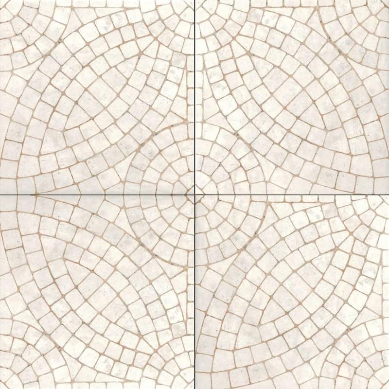 Roman Road 8x8 Matte Porcelain Encaustic Tile - Floor, Wall, Backsplash