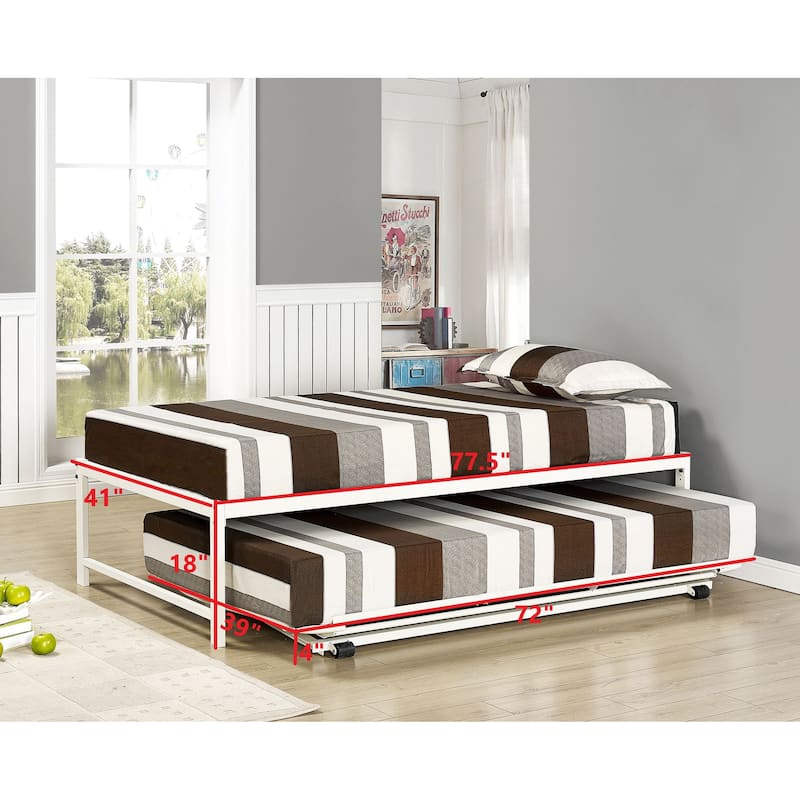 Hi Riser Twin Bed With Pop Up Trundle