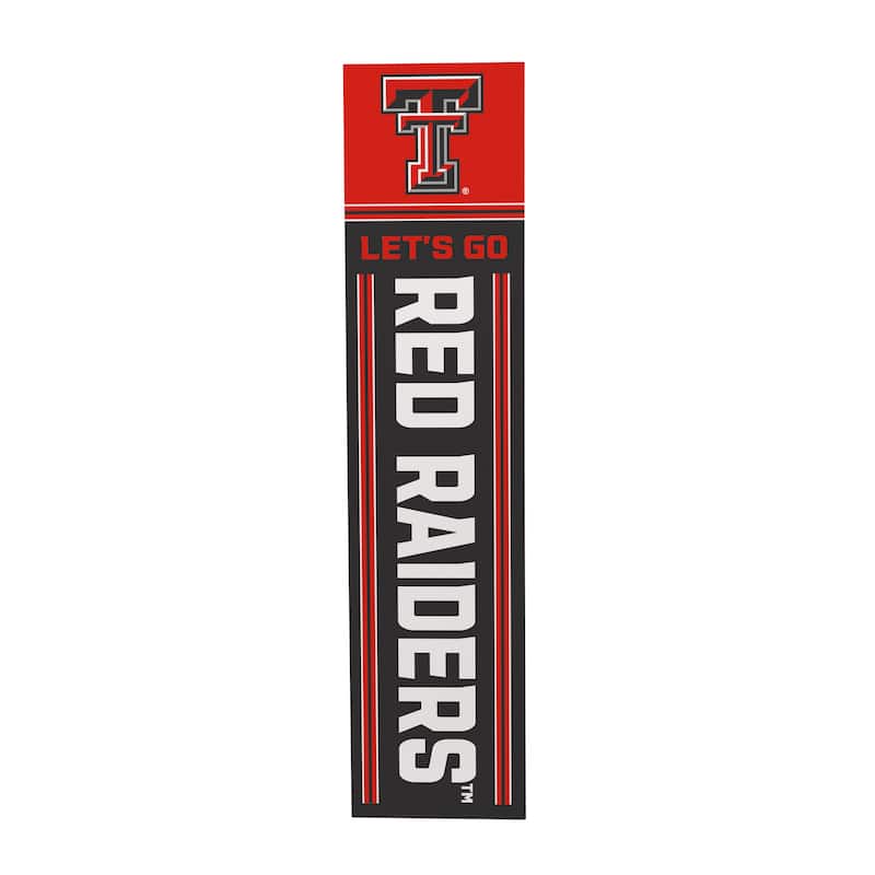47" Double Sided Seasonal Porch Leaner, Texas Tech University - 47" x 11.25"