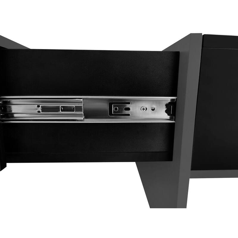 Modern Coffee Table with Sliding Top & Hidden Storage, Brown Veneer, 4 Compartments, 31.5" Square Cocktail Table