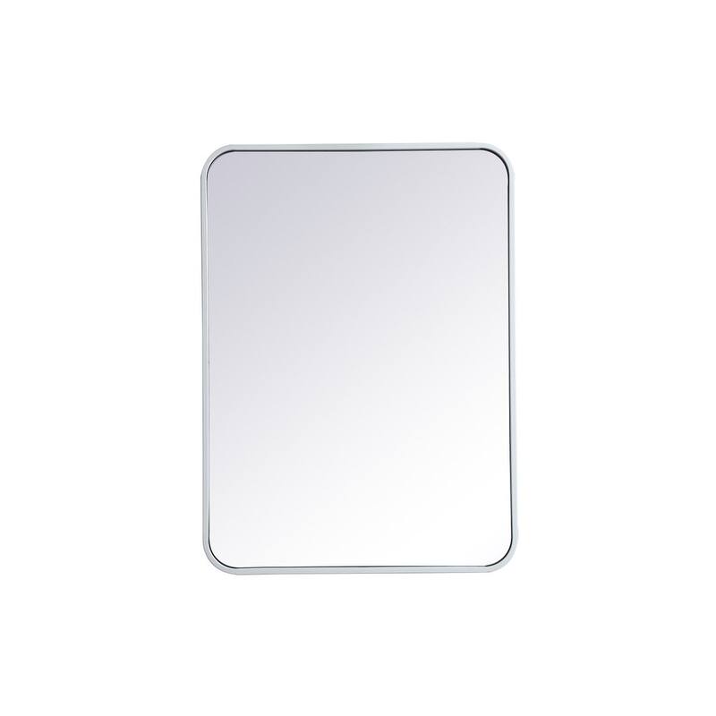 Ezra Soft Corner Metal Rectangular Mirror
