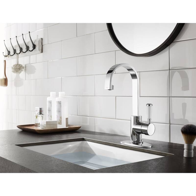 Kingston Brass Paris 1.2 GPM Single Hole Bathroom Faucet with Pop-Up