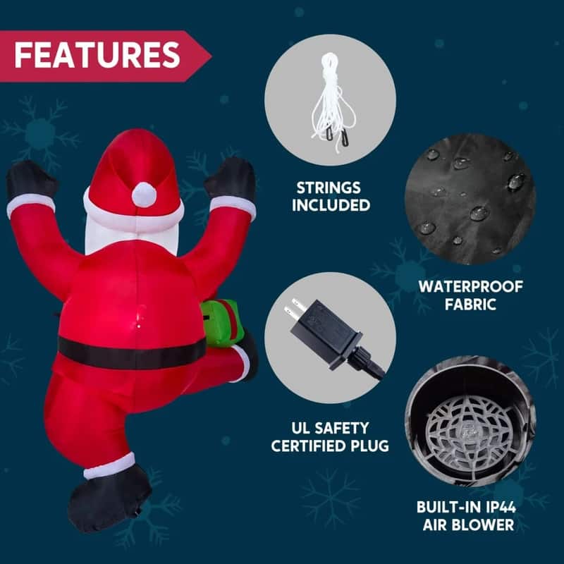 Climbing Santa Inflatable