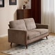 preview thumbnail 2 of 5, Modern Farmhouse Velvet Upholstery Loveseat With Solid Wood Frame Compact 2-Seater Couch For Small Space