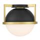 Option Matte Black / Warm Brass