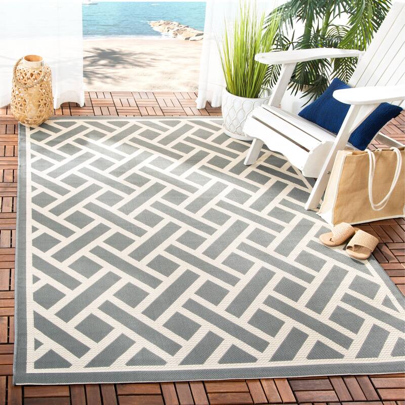 SAFAVIEH Courtyard Santana Indoor /Outdoor Waterproof Patio Backyard Rug