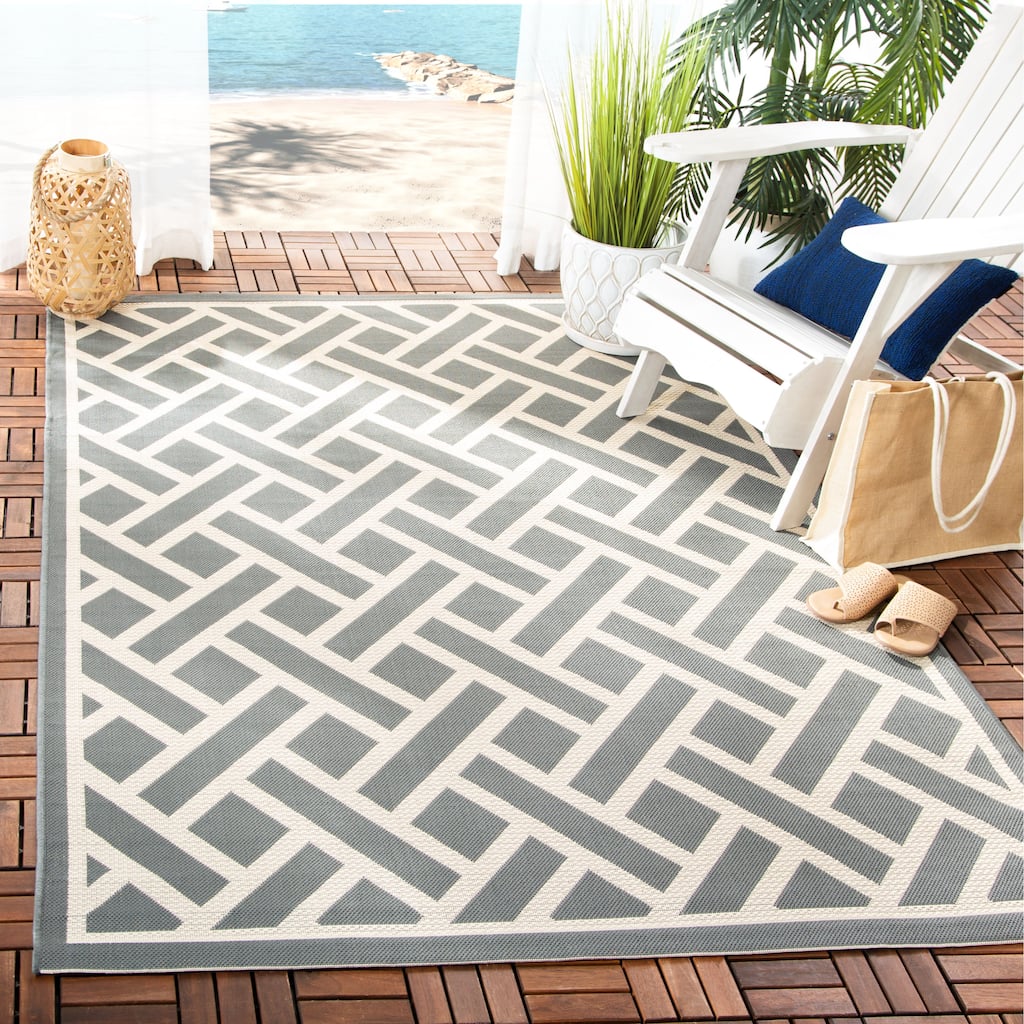 SAFAVIEH Courtyard Santana Indoor /Outdoor Waterproof Patio Backyard Rug