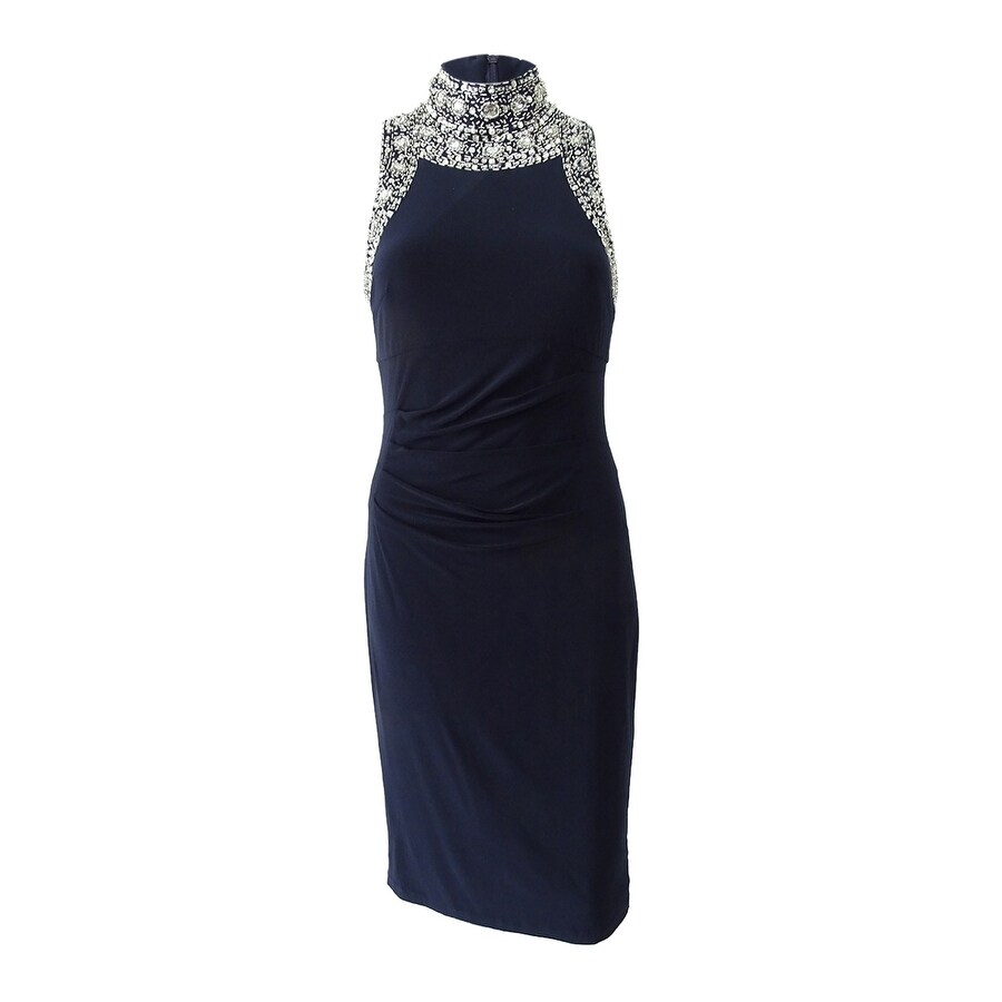 betsy adam silver dress