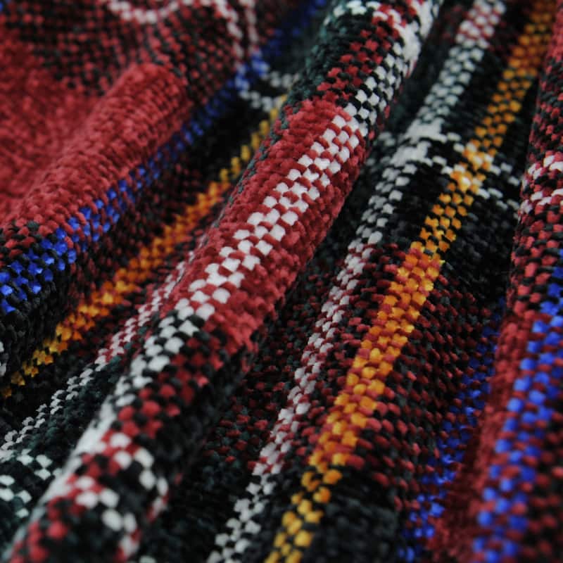 Multi Color Crystal Chenille Throw Blanket