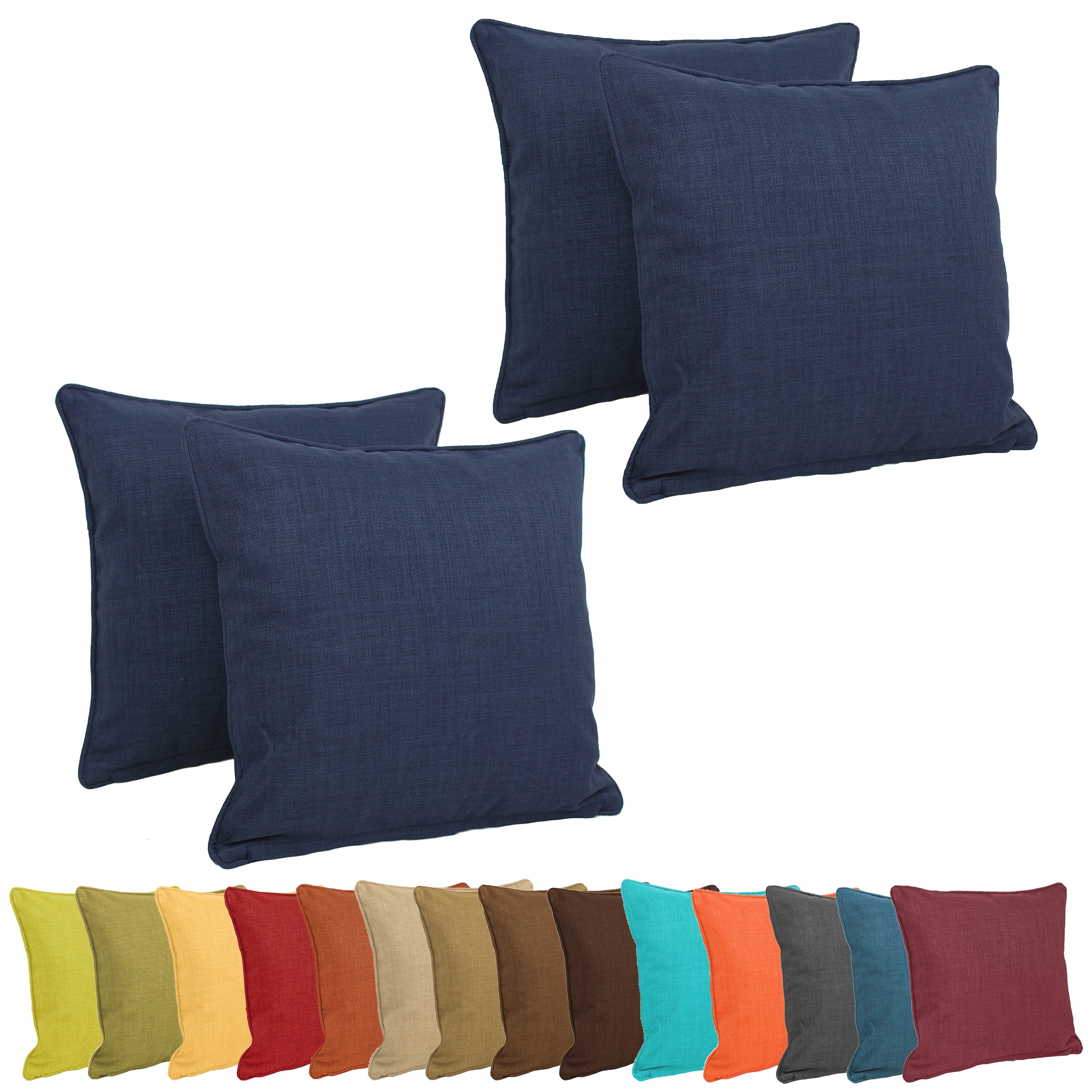 Blazing Needles 18-inch Accent Throw Pillows (Set of 4)