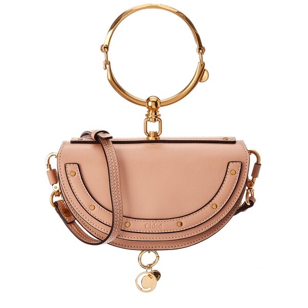 chloé small nile leather bracelet bag