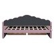 preview thumbnail 11 of 9, Twin Size Upholstered Daybed with Roll-out Trundle Drawers and USB Charging Ports, Velvet Sofabed Frame for Living Room, Pink