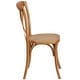 preview thumbnail 47 of 49, 2 Pack Stackable Wood Cross Back Chair