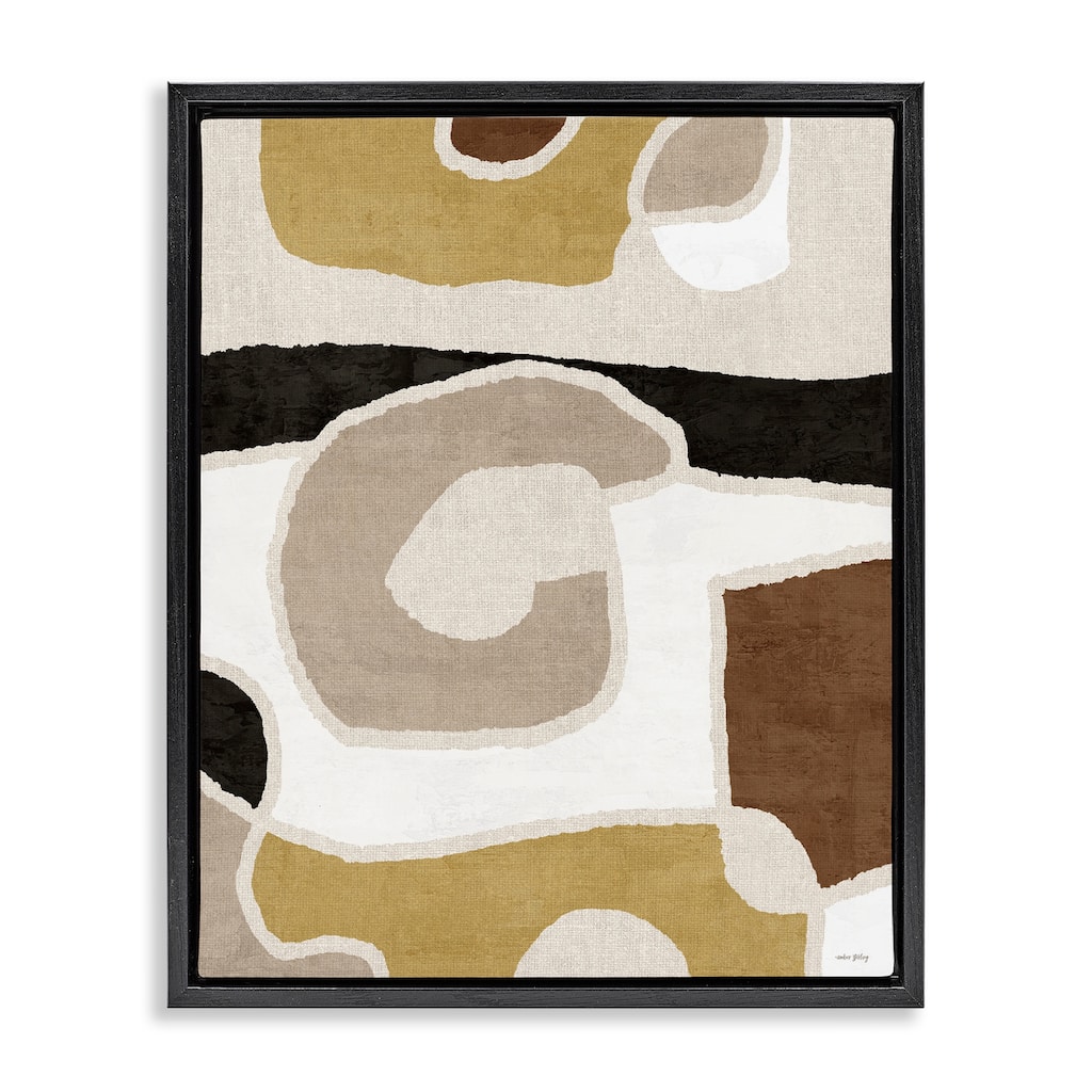 Stupell Earthy Boho Geometrics Framed Floater Canvas Wall Art Design By Amber Sterling