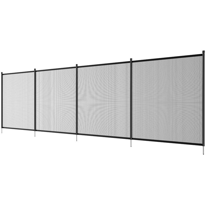 4x12 FT Pool Safety Fence for Inground Pools Kids and Pets Guard - 4x12FT