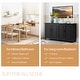preview thumbnail 34 of 32, Kitchen Sideboard Coffee Bar Cabinet Accent Storage Cabinet