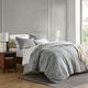 preview thumbnail 3 of 33, Chelsea Square Reese Modern Lightweight Chambray Print Comforter Set