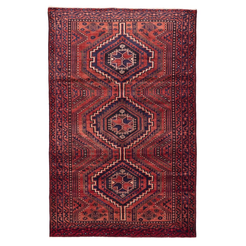 ECARPETGALLERY Hand-knotted Konya Anatolian Red Wool Rug - 5'5 x 8'6